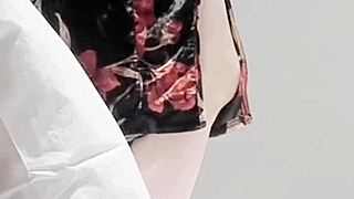 Adult Sexy One Piece On Skinny Asian! Look At Those Legs And Small Waist, Wow!