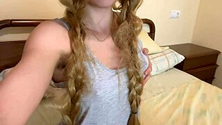 Video of Cute Princess Touching Herself Intensely in Father's Cabin