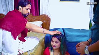 yo, tharki baba tricked bhabhiji into dirty backstage banging! 😅