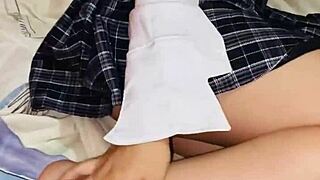 Young 18+ Colegiala Seduces Math Teacher for Grades