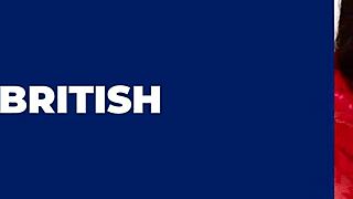 Stunning British Girl with Long Hair Fucks Herself Hard with Toy Until She Cums