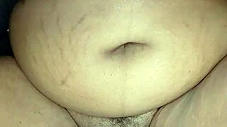 Ebony Stepmother Masturbating with Big Clit in Wet Pussy Action!