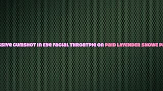 Nerdy chick in pigtails takes wild cumshot in eye before deep throatpie