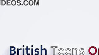 british 18yo sucks, rims, gets drilled hard and creampied at party 😈