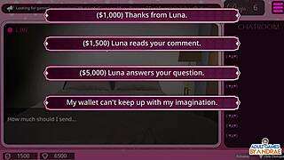 Luna feels intense pleasure masturbating with her dildo in the washroom, next to the female anchor.