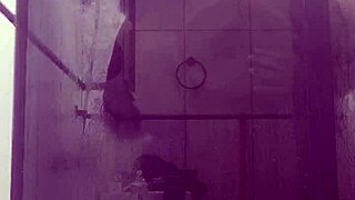 Stepmom rides boss in bathroom doggystyle sex