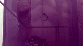 Stepmom rides boss in bathroom doggystyle sex