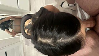 Did the student give a good blowjob to her friend?