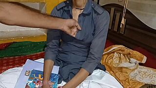 Insane! Teacher Bangs College Girl Student with Fake Tits Hard!