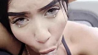 I suck his dick while driving on the public road.