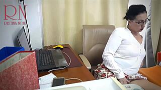 Sexretary secretary drilled by dildo in office scene 2
