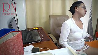 Sexretary secretary drilled by dildo in office scene 2