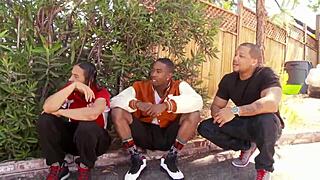 Hell Yeah! Black Student Girl Takes on Big Cock Gangbang with Wild Creampie in Part 2!