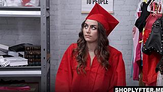 I’m Shaken by Shoplifter Selina Bentz Showing Wild Skills to the Officer