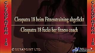 Cleopatra 18 gets drilled hard during her intense fitness training.