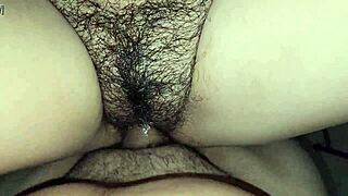 your sister-in-law’s hairy bush turns me on, banging her chubby pussy pov