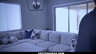 Hot! Milf Lauren Phillips and Husband in Wild Threesome with Foster Babe?