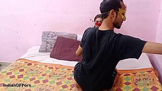 skinny indian teen loves huge cock in her tight pussy