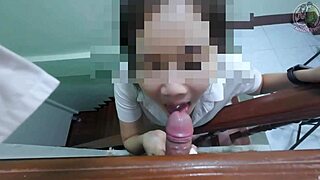 Thai Teen 18+ Slut Surprises with Steamy POV Blowjob. 4K Clarity Reveals Every Moan Outdoors.