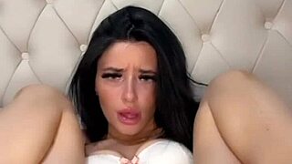 horny british student touches herself solo