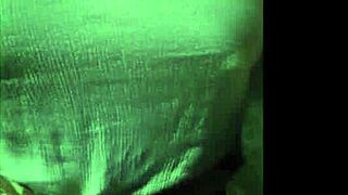 showing boobs in public while walking with muscular cougar?