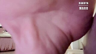 Kinky spanking with wooden spoon for hairy Dakota Marr! 😈