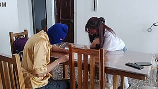 I arrived in student uniform, wanna bang? 😜