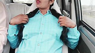 College girl engages in car sex with dirty talks in telugu