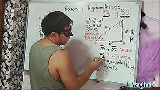 Asian Student And Teacher In Bedroom Triangle