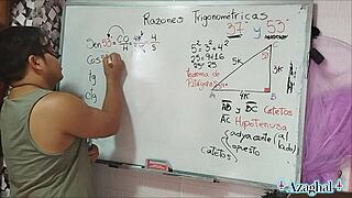 Asian Student And Teacher In Bedroom Triangle