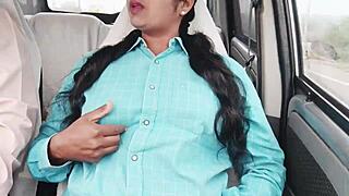 College girl engages in car sex with dirty talks in telugu