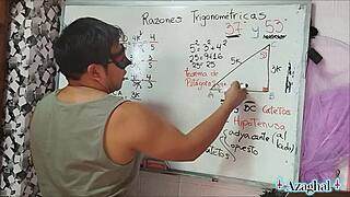 Asian Student And Teacher In Bedroom Triangle