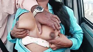 College girl engages in car sex with dirty talks in telugu