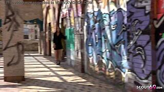 natascha's first fuck with a monster cock in public pickup