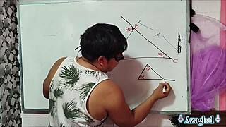 Asian Student Challenges Teacher With Sexual Math In Bedroom