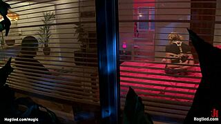 Student Tied Up and Brutally Banged in Rough Group Bondage Session. Watch Her Struggle!