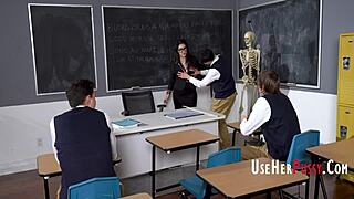 Holy Hell! Valentina Nappi Milf Teacher Used Rough and Wild!