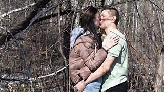 oh man, i caught n’ roughly banged this young 18+ chick in da forest