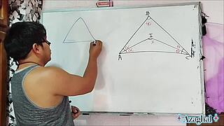 Asian nerd student learns sexual math from teacher in bedroom