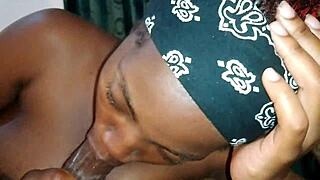 hey, watch this cute ebony babe suck stepbro’s huge cock pov! 🔥