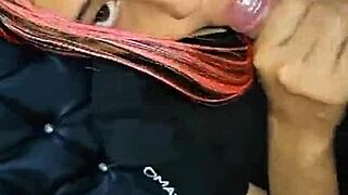 She asks, 'Madrastra trapped under the sofa, hijastro gets quick hot creampie?'