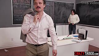 Petite blonde haley spades fucks the whole classroom in gangbang!