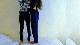 Indian Virgin School Girl Fucked Her Boyfriend For The First Time. Indian College Friends Having Romantic Sex After Kissing For First Time.