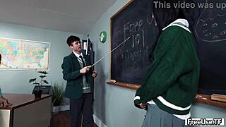 whitney feels intense pleasure earning extra credit with teacher david lee and joshua lewis