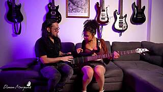 Naughty Latina Student Seduces Music Teacher.