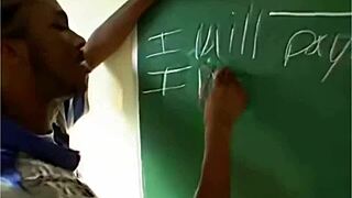 teacher passionately teaches student an unforgettable lesson