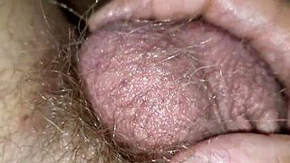 Ansima moans spitting on his big cock in slow intense jerk with lots of cum to drink 😏