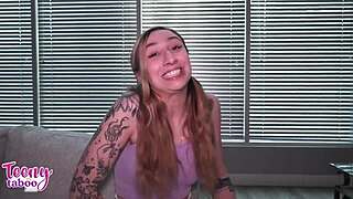 Nina Nova uses her nice ass and tits to get her project done 😉