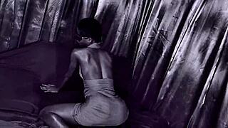 tag team double dick in all holes pussy and mouth filled with big black long socks