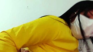 Humble salesman engages in homemade sex, fucking hot woman hard in his room